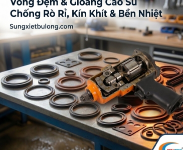 Vòng đệm và Gioăng cao su: Chìa khóa ngăn chặn rò rỉ khí nén tối đa.