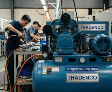 Hướng dẫn cách điều chỉnh áp suất máy nén khí phù hợp với từng dòng súng siết.