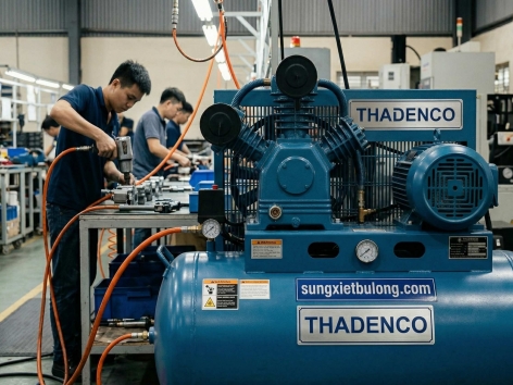 Hướng dẫn cách điều chỉnh áp suất máy nén khí phù hợp với từng dòng súng siết.