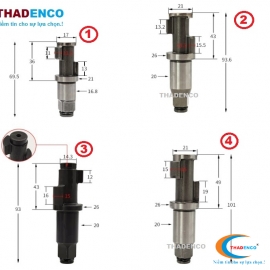 Cốt trục Máy mở bu lông ốc súng hai búa