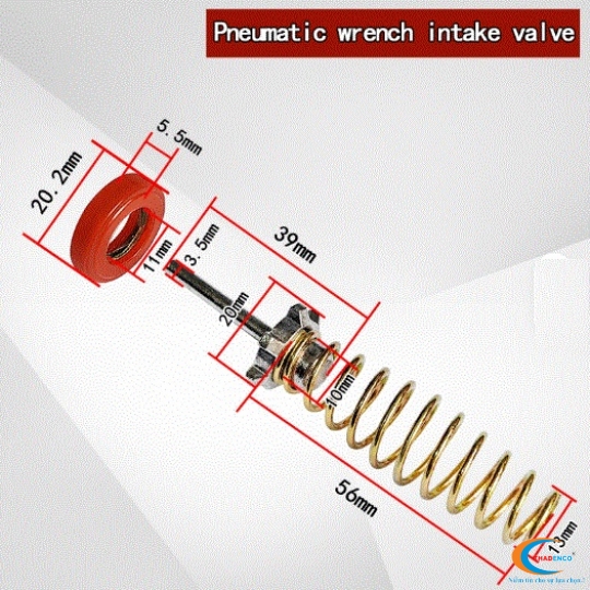 Van bi nhựa ½ inch – Chặn hơi cho súng xiết bu‑lông hai búa (hai búa khí nén)